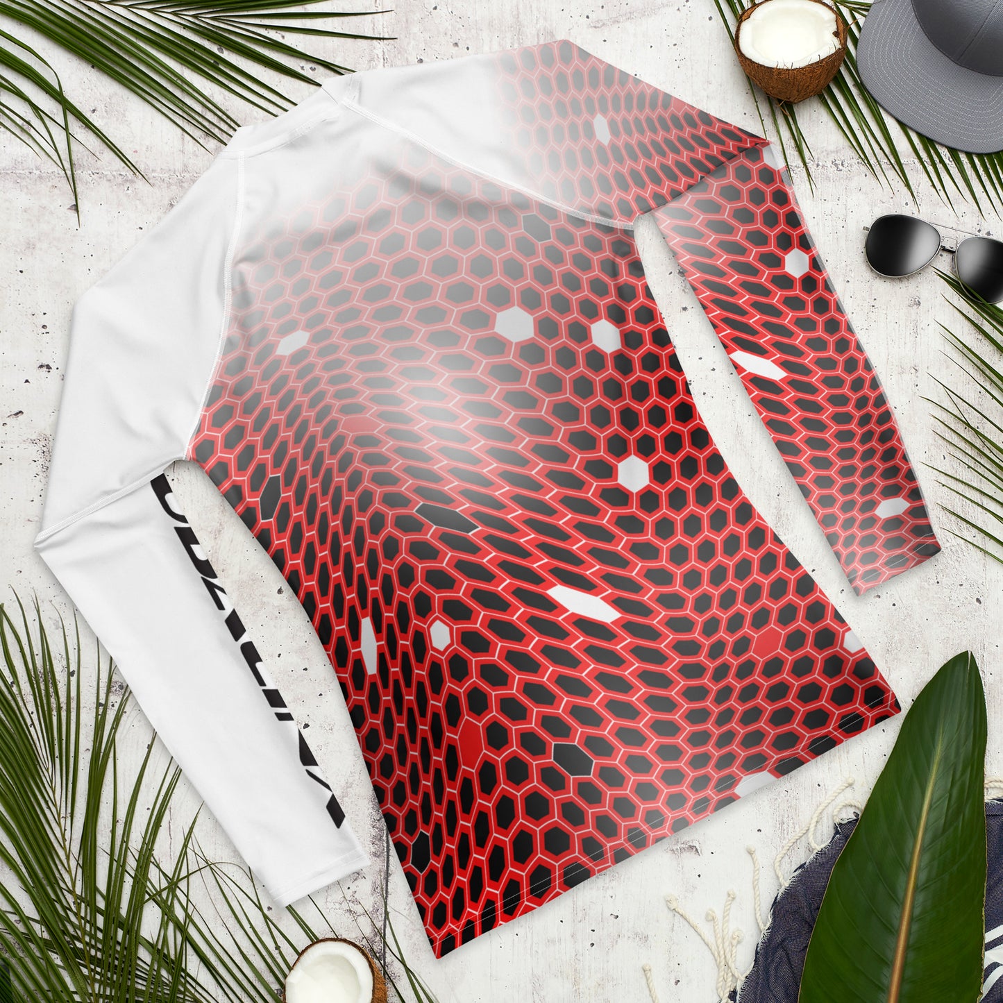 Scubalinx Red FlexCamo Rash Guard Light
