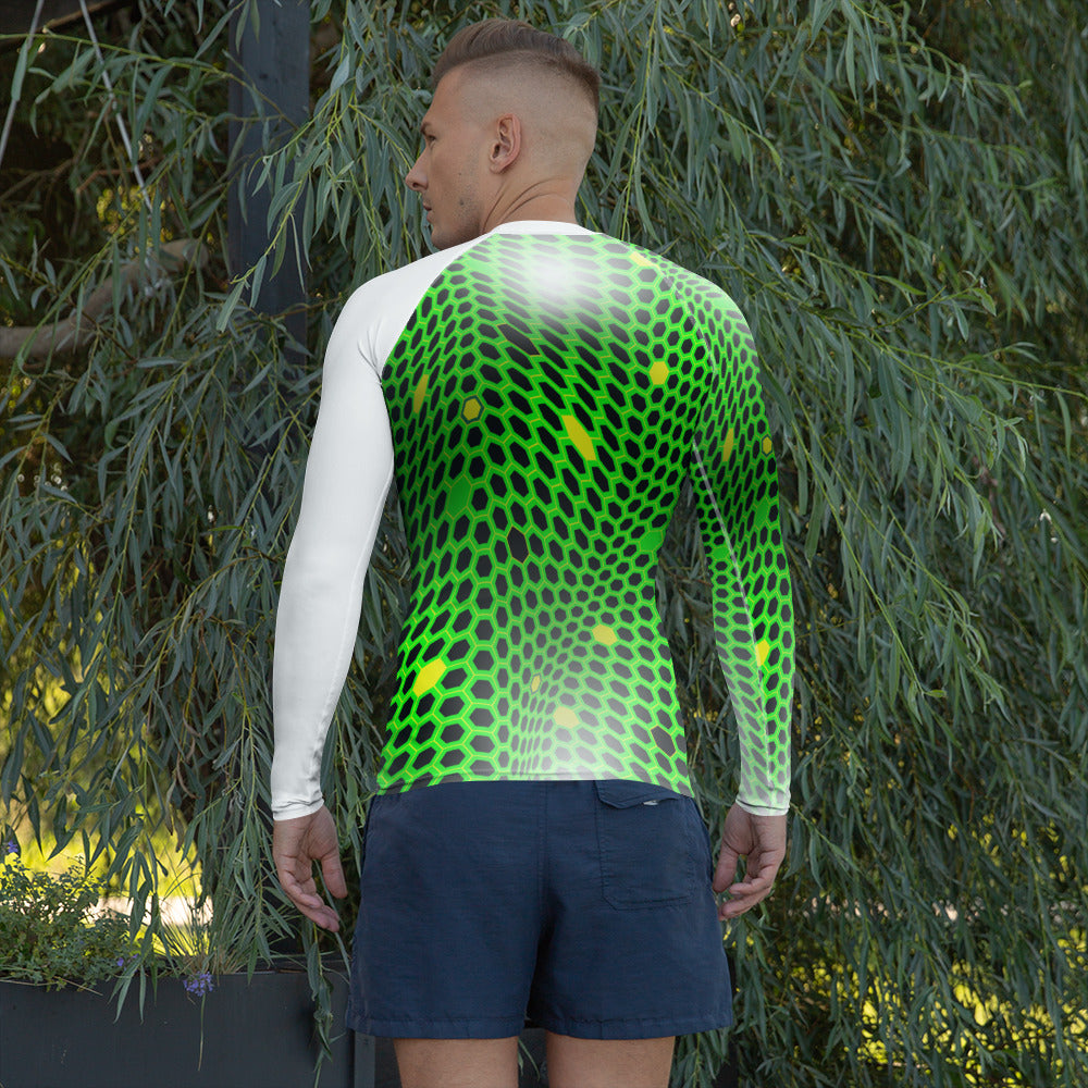 Scubalinx Lemon-Lime Men's Rash Guard