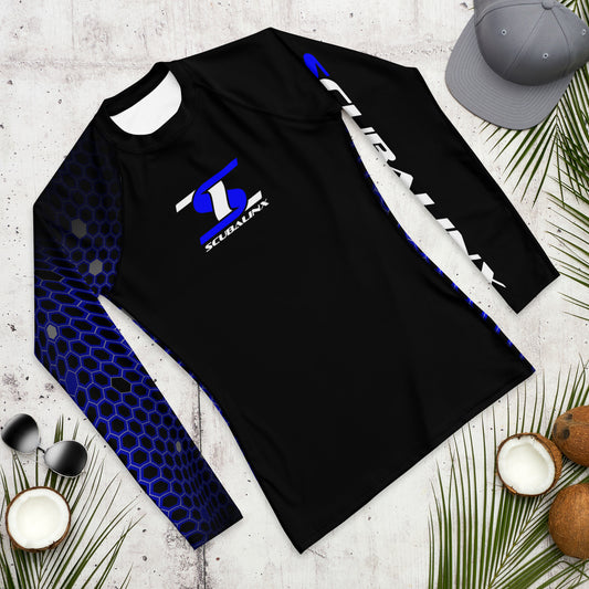 Scubalinx Blue FlexCamo Rash Guard Shirt