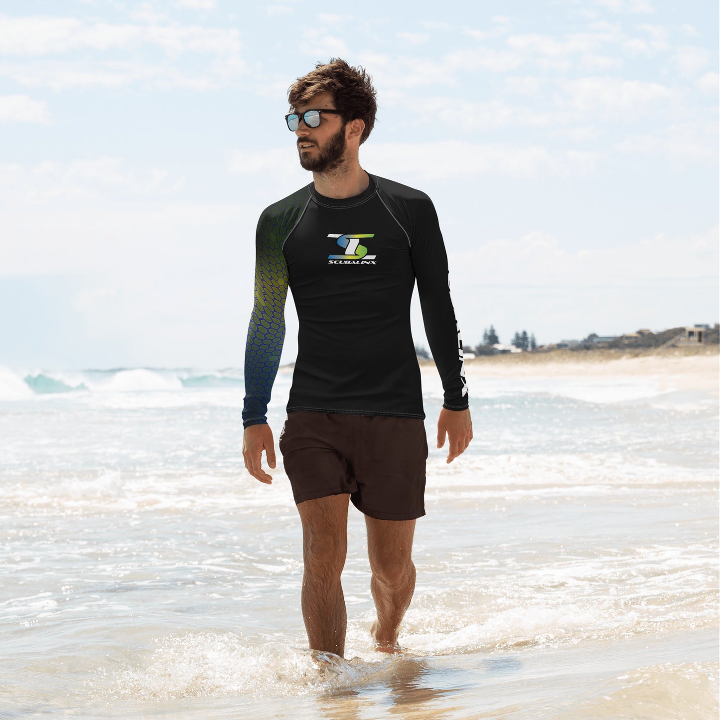 Scubalinx Mahi FlexCamo Rash Guard Shirt