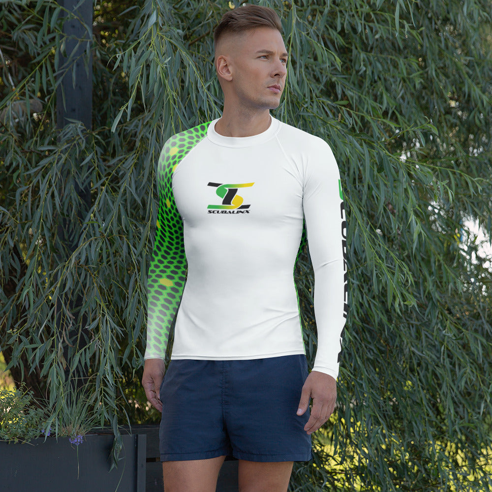 Scubalinx Lemon-Lime Men's Rash Guard